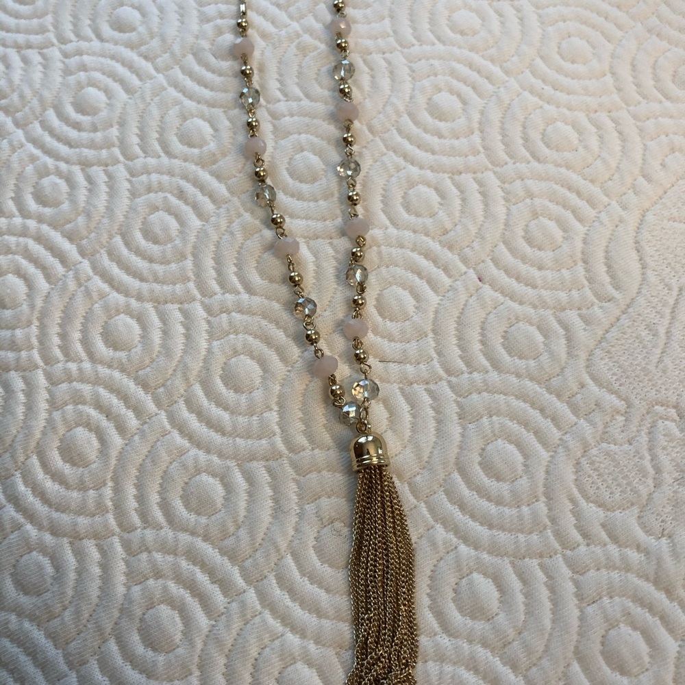 Long statement necklace